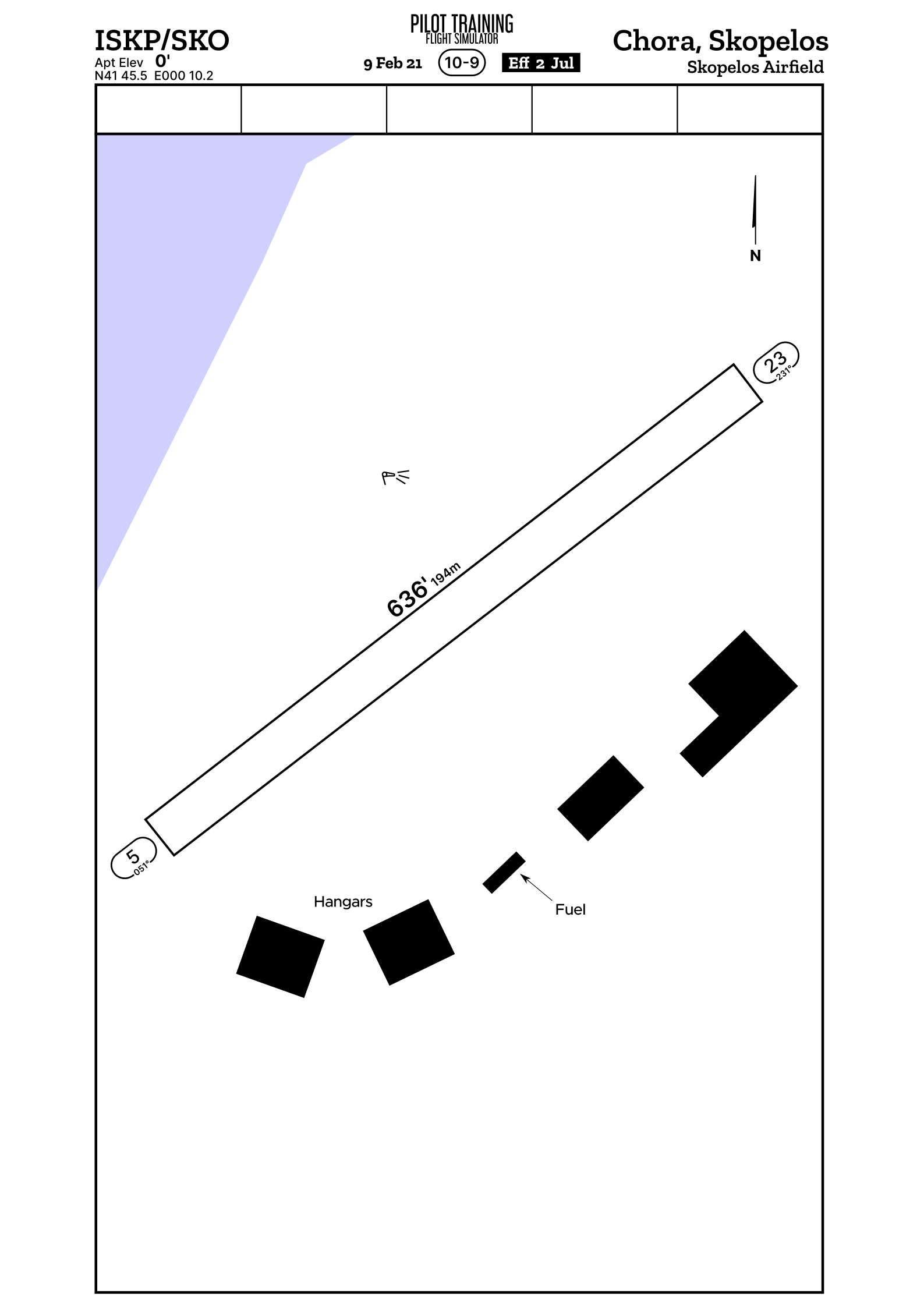 Airport ground chart for the airport ISKP